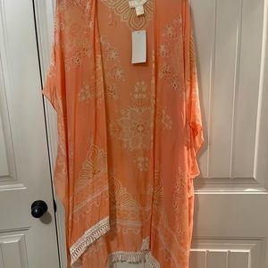 Say What Orange Kimono. Size s/m NWT